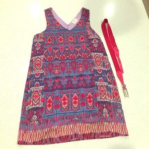 Colorful abstract print dress